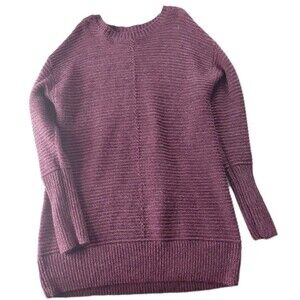 Nine West XL Ribbed Sweater Dress/Tunic Long Sleeve Round Neck